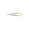 Porte-aiguille Castroviejo rond en carbure de  tungstène strié 18cm