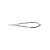 Porte-aiguille micro-chirurgie Velvart courbé 18cm diamanté 6/0 à 8/0