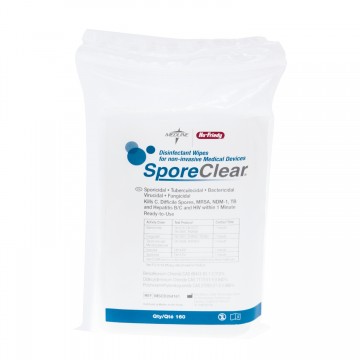 SPORECLEAR Lingettes désinfectantes pour dispositifs médicaux (recharge de 160 lingettes)