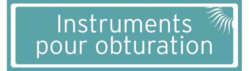 Instruments pour obturation composite/plastique